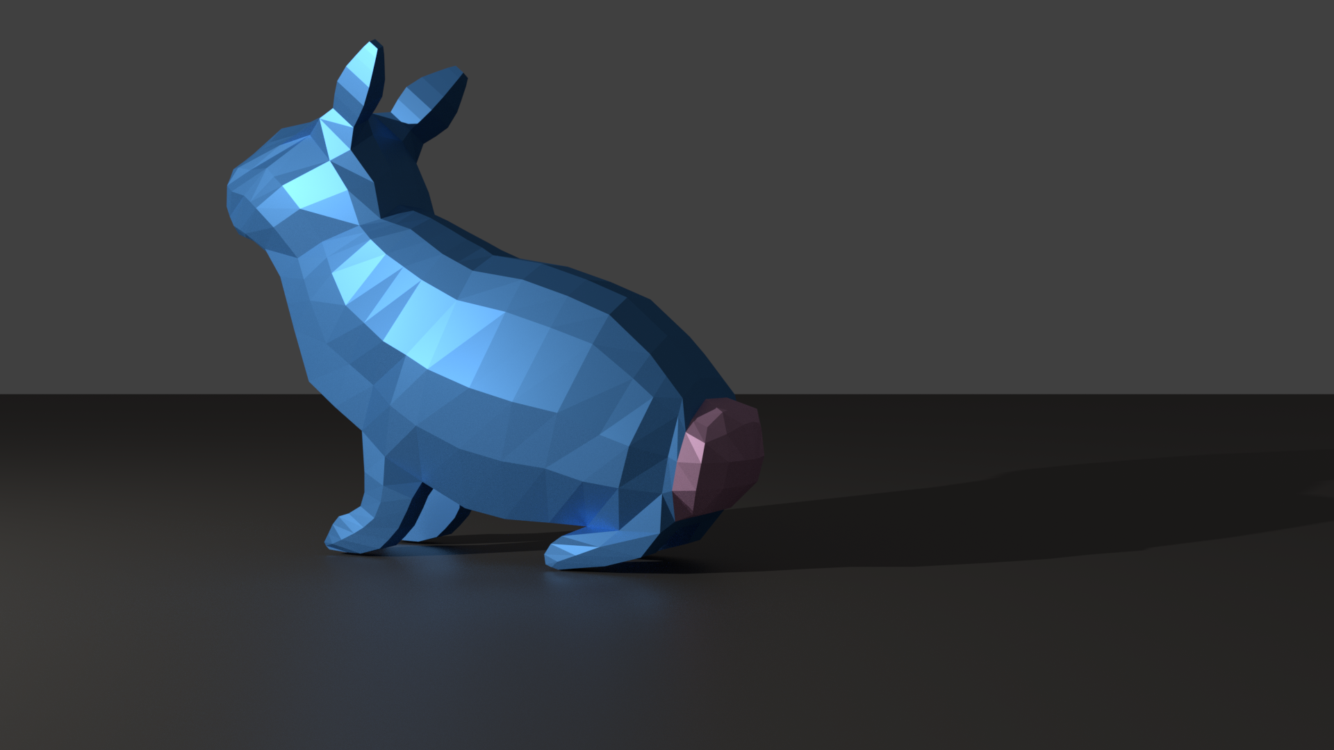 low poly rabbit
